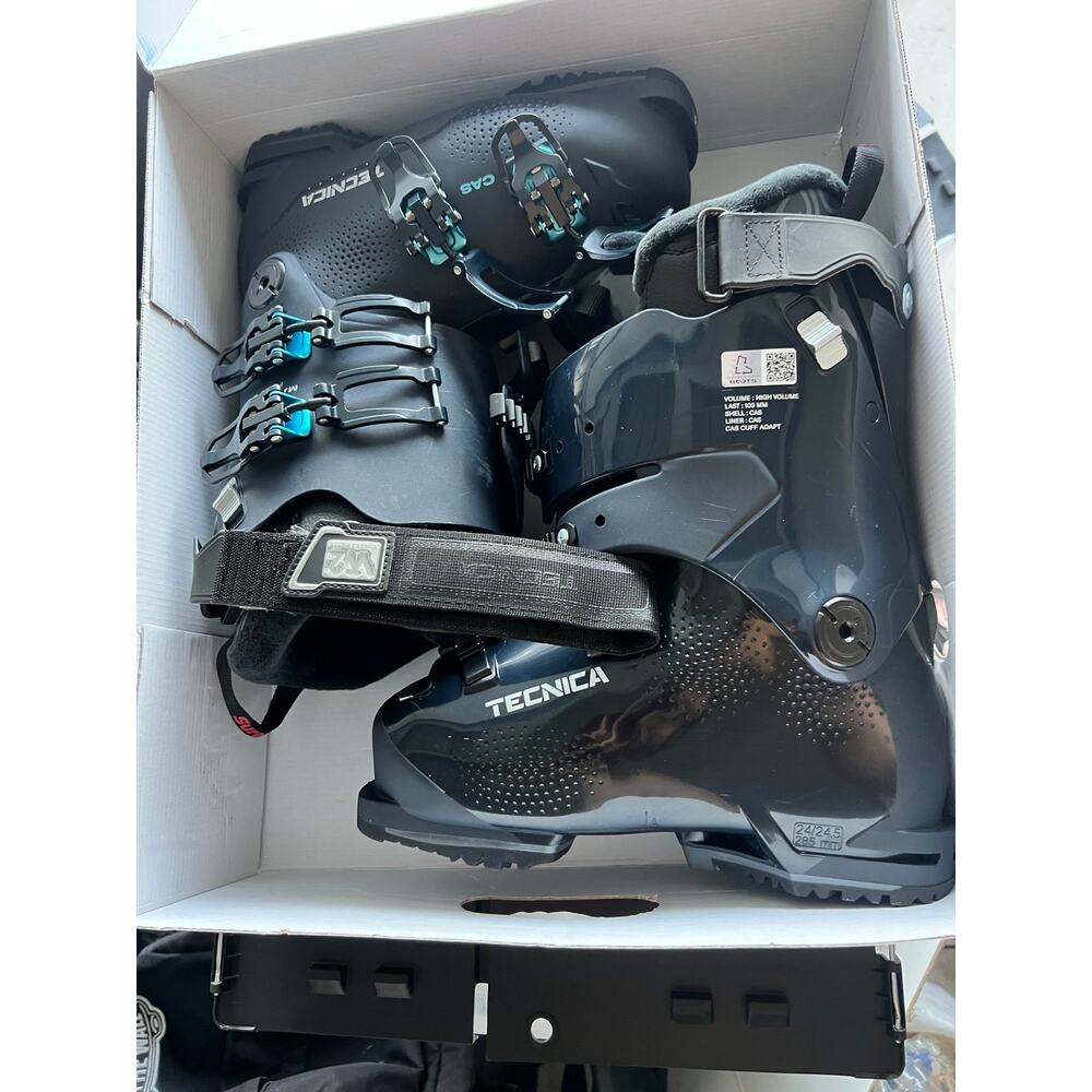 Tecnica Mach1 HV 95 W GW Women’s Ski Boots Size 24.5 / 6.5 Ink Blue